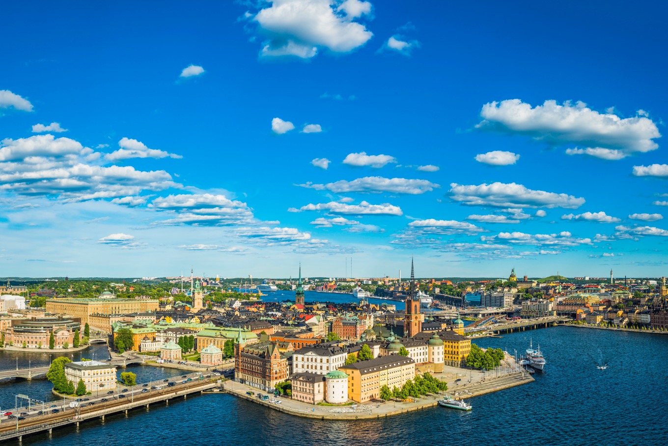 Fundo Turistas Em Estocolmo Sueco Escandinávia Pessoas Foto E