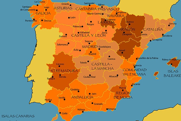 Mapas de Espanha e principais cidades, Viaje Comigo